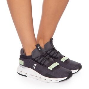 On Cloudnova Shoes in Eclipse & Meadow Green